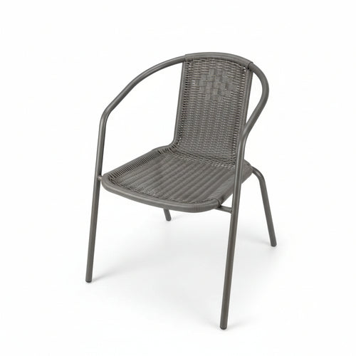 Poltrona Wood Brown In Rattan Sintetico Pp Vette