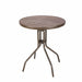 Tavolo Wood Brown In Rattan Sintetico Pp Vette