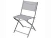 Sedia Pieghevole Con Seduta In Textilene Colore:Grigio Cm.51X46X81H. Peso Kg.2,8 Vette