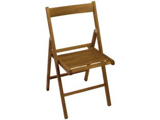 Sedia Birreria Pieghevole In Legno Scuro- - Cm.41,7X6,6X87,5H. (Chiusa) Colore Noce - 4 Pezzi Vette