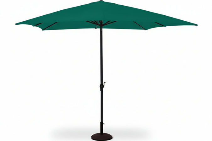 Ombrellone In Metallo Con Manovella Cm.200X200 Palo Ø Mm.38 A 6 Stecche Vette