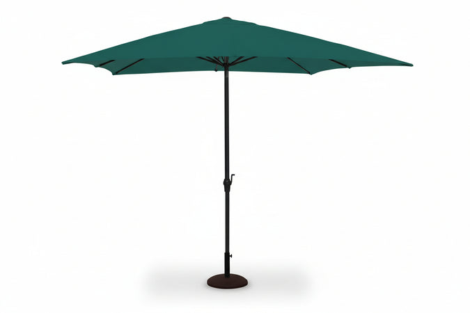 Ombrellone In Metallo Con Manovella Cm.200X300 Palo Ø Mm.38 A 6 Stecche Vette