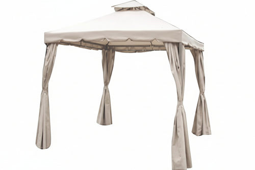 Gazebo In Metallo Con Chiusure Laterali Dimensioni Mt.3X3X2,6/2H. Vette
