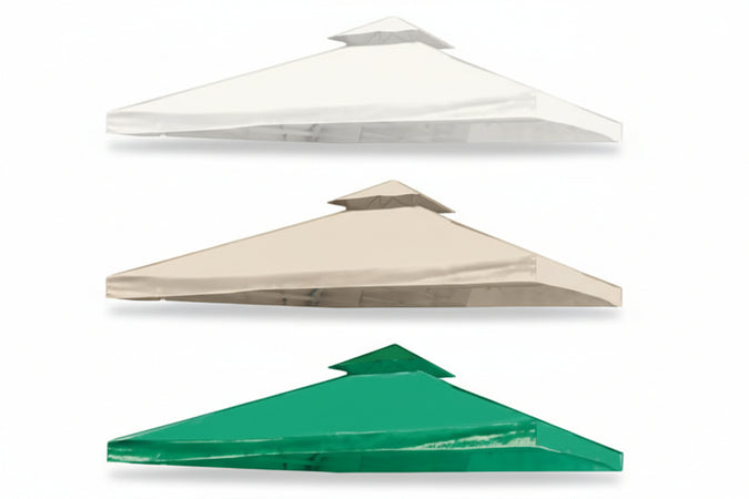 Copertura Antivento Per Gazebo Mt.3X3Xcm.20H. Colore Verde Vette