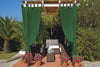 Tenda Per Gazebo Idrorepellente Con Bretelle Cm.140X270H. Verde Verde