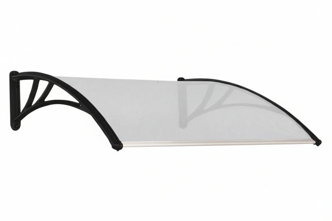 Pensilina In Policarbonato Alveolare Trasparente Cm.120X100X28H. Vette