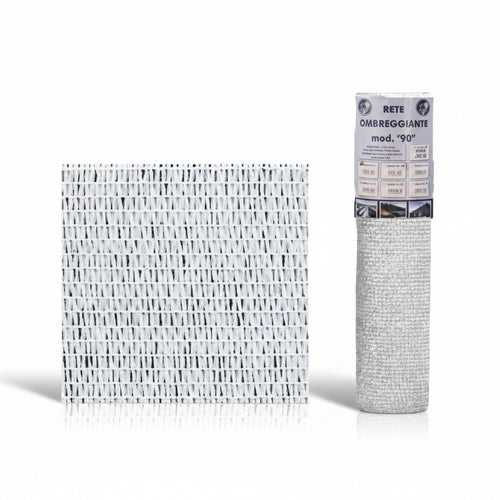 Rete Ombreggiante Normale 90% Bianca Asole Rinforzate- - Mt.1H. Rot. Mt.50 - 1 Rotolo T-Rex