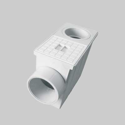 Pozzetto Pluviale R. Tondo Ø 90/100 Mm - Scarico Ø 110 Mm