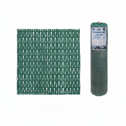 Rete Ombreggiante Garden Normale 90% Verde Asole Rinforzate- - Mt.1,5H. Rot. Mt.100 - 1 Rotolo T-Rex