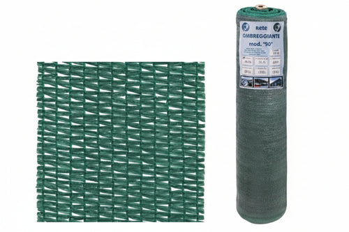 Rete Ombreggiante Garden Normale 90% Verde Asole Rinforzate- - Mt.3H. Rot. Mt.100 - 1 Rotolo T-Rex