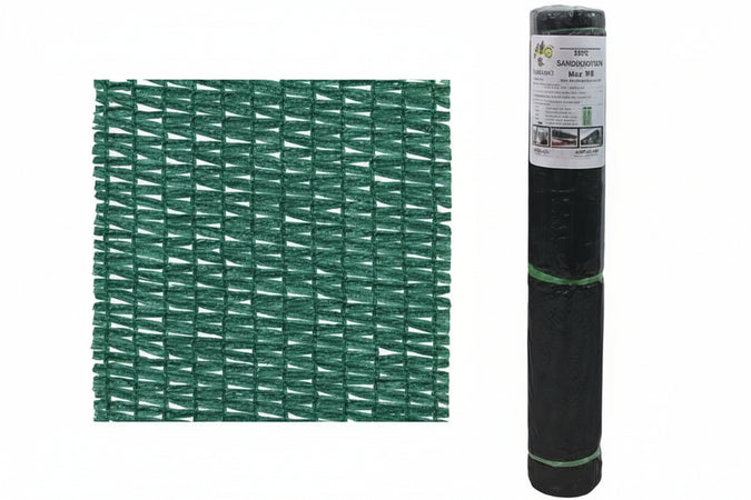 Rete Ombreggiante Garden 90% Verde In Miniroll- - Mt.2H. Rot. Mt.10 - 1 Rotolo T-Rex
