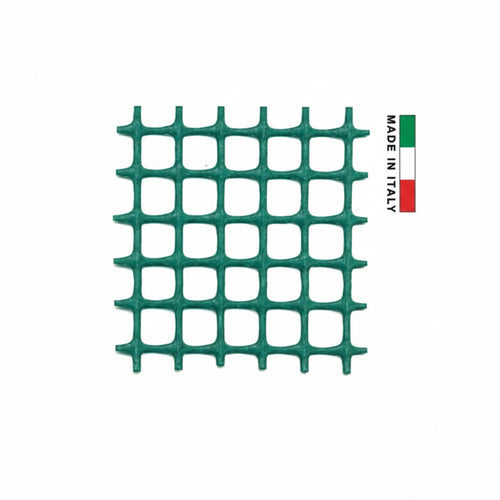 Rete In Plastica Quadra Verde Mm.10X10- - Maglia Mm.10X10 Altezza Cm.100 - 1 Rotolo T-Rex