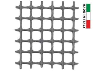 Rete In Plastica Quadra Antracite Mm.10X10- - Maglia Mm.10X10 - Altezza Cm.100 - 1 Rotolo T-Rex