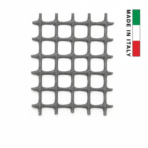 Rete In Plastica Quadra Antracite Mm.10X10- - Maglia Mm.10X10 - Altezza Cm.100 - 1 Rotolo T-Rex