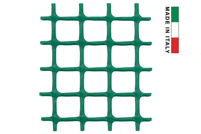 Rete In Plastica Quadra Verde Mm.20X20- - Maglia Mm.20X20, Altezza Cm.100 - 1 Rotolo T-Rex