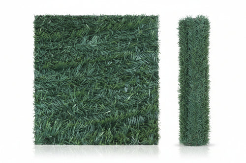 Siepe Ornamentale Artificiale Con Foglie Pino- - Mt.3X1,5H. - 2 Rotolo T-Rex