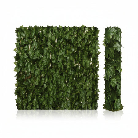 Siepe Ornamentale Artificiale Con Foglie Edera- - Mt.20X1,5H. - 1 Rotolo T-Rex