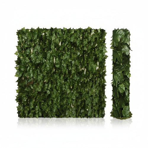 Siepe Ornamentale Artificiale Con Foglie Edera- - Mt.20X1,5H. - 1 Rotolo T-Rex