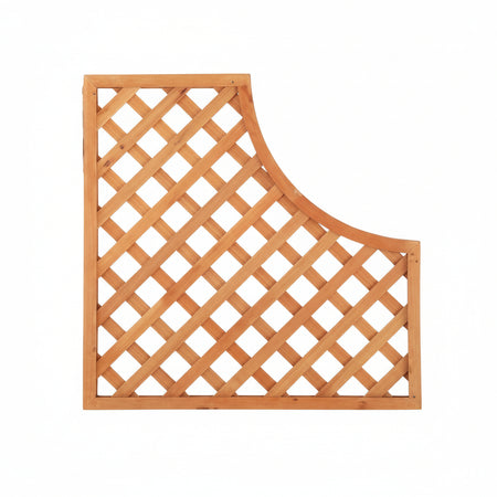 Traliccio In Legno A Mezza Luna Cm.90X90H. Vette