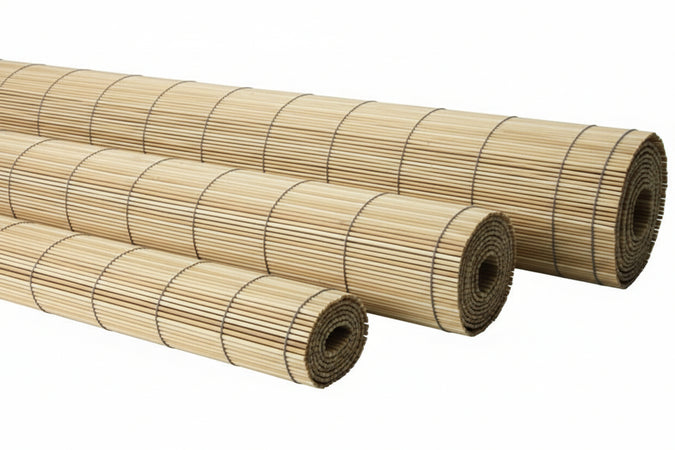 Arelle In Bambu' Ombreggianti In Termoretraibile- - Cm.150X500 - 5 Pezzi Vette