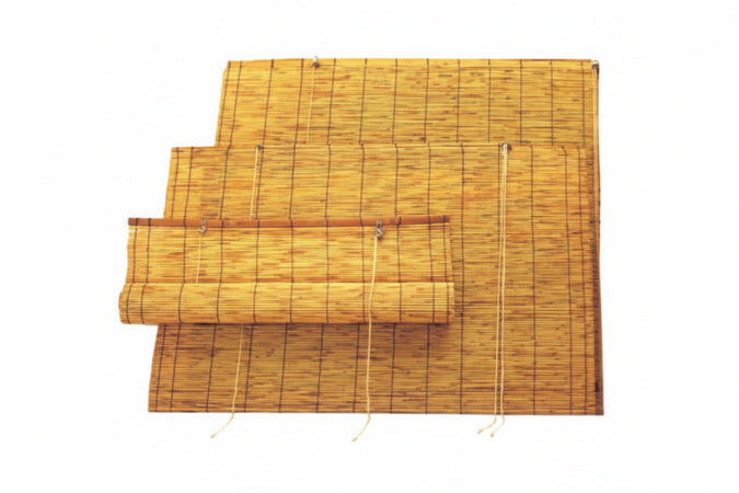 Arella In Bambu' Con Tiro E Carrucola In Termoretraibile Cm.100X300 Vette