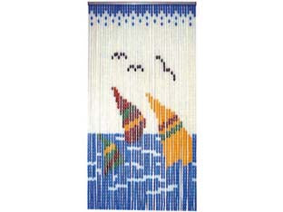 Tenda Anti Mosche A Piastrina Vele 44 Strisce Per 63 Piastrine Cm.120X230H. Vette