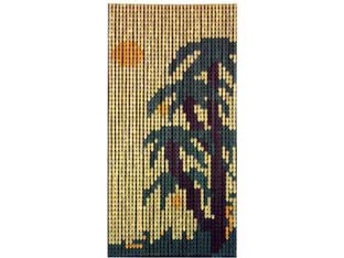 Tenda Anti Mosche A Piastrina Palme 36 Strisce Per 63 Piastrine Cm.100X230H. Vette