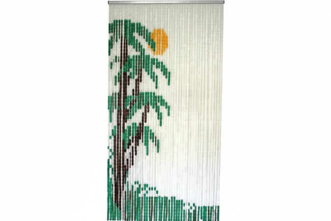 Tenda Anti Mosche A Piastrina Palme 44 Strisce Per 63 Piastrine Cm.120X230H. Vette