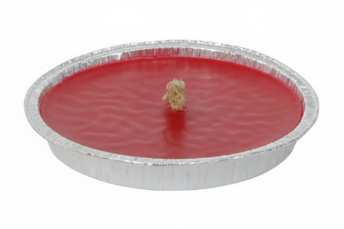 Citronella Grande Rossa In Ciotola Di Alluminio- - Ø Cm.17,5X2,5H. - 36 Pezzi Lapillo
