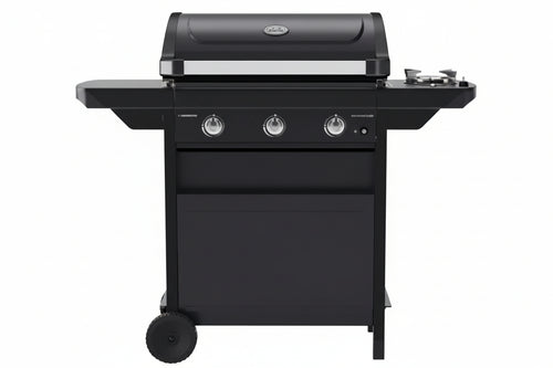 Barbecue Gas 3 Fuochi + Fornello Cm.61X35 Compact 3Ls Bracere Cm.61X35 Campingaz