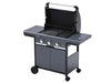 Barbecue Gas 3 Fuochi + Fornello Cm.62,5X40 Select 3 Exs Bracere Cm.62,5X40 Campingaz
