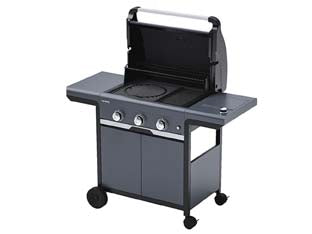 Barbecue Gas 3 Fuochi + Fornello Cm.62,5X40 Select 3 Exs Bracere Cm.62,5X40 Campingaz