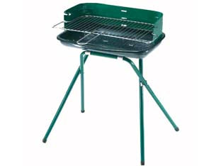 Barbecue Rettangolare Quattro Gambe Colorado Bracere Cm.50X30 Lapillo