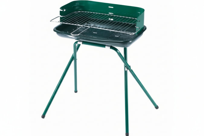 Barbecue Rettangolare Quattro Gambe Colorado Bracere Cm.50X30 Lapillo