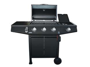 Barbecue A Gas Gpl 3 Bruciatori + 1 Fornello Cm.117X52X101H. Lapillo