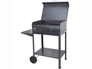 Barbecue Rettangolare A Carbonella Stella Con Ruote Griglia Cm.57,5X37 Mille