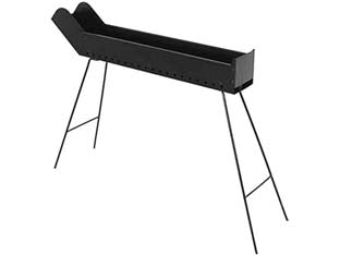 Barbecue Cuocispiedini A Carbonella Richiudibile Cm.80X14X65H. Mille