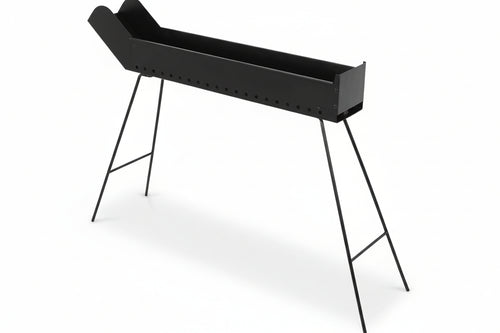 Barbecue Cuocispiedini A Carbonella Richiudibile Cm.80X14X65H. Mille