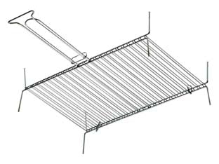 Griglia Doppia A Barre Verticali Cm.30X45