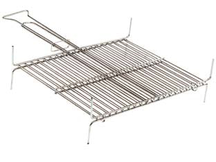 Griglia Doppia A Barre Verticali Con Rinforzo Orizzontale Cm.40X48