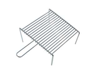 Griglia Pesante Con Piedi 1 Manico Cm.41X33X9H. Lapillo