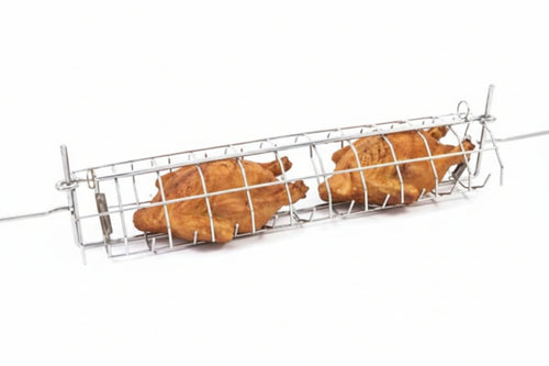 Spiedo A Gabbia Per Girarrosto Medio Cm.70