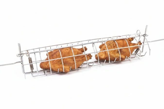 Spiedo A Gabbia Per Girarrosto Medio Cm.70