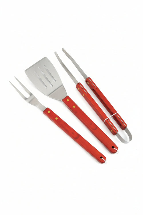 Attrezzi Acciaio Inox Per Barbecue In Set 3 Pezzi Lapillo