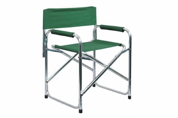 Sedia Regista In Alluminio Verde Cm.56X47X78H. Vette