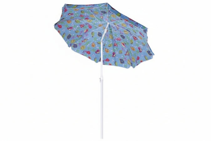 Ombrellone Da Spiaggia In Tnt Fantasia Tondo Cm.135 Colori Assortiti Vette