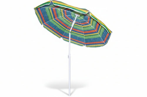Ombrellone Da Spiaggia In Nylon Fantasia Tondo Cm.200 Colori Assortiti Vette