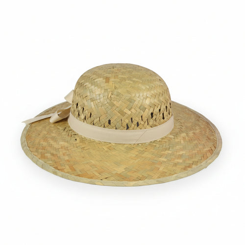 Cappello In Paglia Naturale Modello Donna- Misura Unica Busta Da Pz.12 - 12 Pezzi Vette