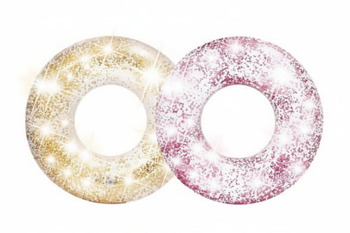 Salvagente Gonfiabile Ciambella Glitter 2 Colori Assortiti Cm.119 Peso Kg.0,95 (56274) Intex