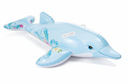 Delfino Gonfiabile Cavalcabile +3 Anni Cm.175X66 Peso Kg.0,80 (58535) Intex